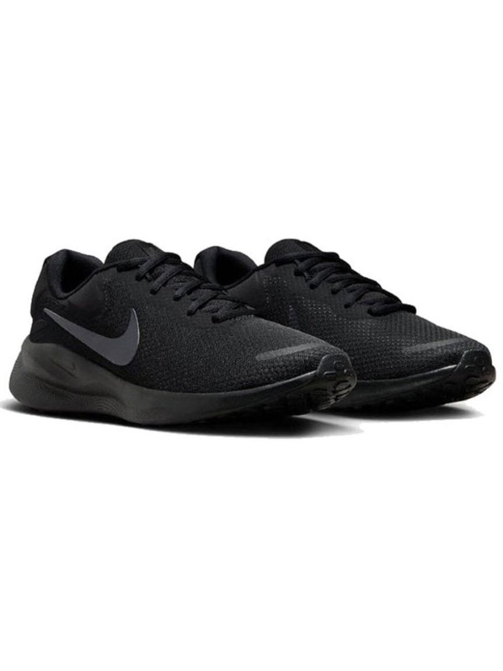 NIKE Men's Lightweight, Breathable Running Sneakers in Black, Size 14 Wide 2E